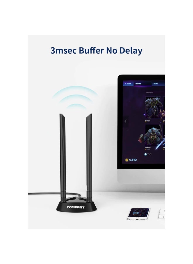 COMFAST CF-AX210PLUS PCIe WiFi 6E Adapter 5374Mbps | Tri-Band 2.4G/5G/6GHz + Bluetooth - Image 3